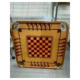 Vintage Carrom Company Board Game w/ Playing Pieces Model 106 29" X 29"