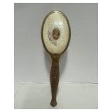 Beautiful Vintage Hairbrush with Cameo Accent