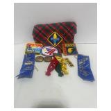 Vintage Boy Scout Items: Patches, Ribbons, Neckerchief Slides Webelos Rank