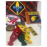 Vintage Boy Scout Items: Patches, Ribbons, Neckerchief Slides Webelos Rank