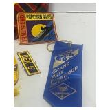 Vintage Boy Scout Items: Patches, Ribbons, Neckerchief Slides Webelos Rank