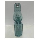Vintage Codd Neck Marble Bottle Blue Glass
