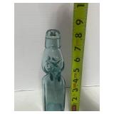 Vintage Codd Neck Marble Bottle Blue Glass