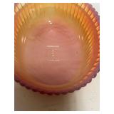 Vintage Boyd Amberina Swirl Glass Hen on Next 6"