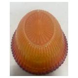 Vintage Boyd Amberina Swirl Glass Hen on Next 6"