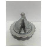 Vintage Mosser Slag  Glass Hen on Nest 6.5