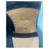 Genuine COACH Size 5M Suffolk Patchwork Black  Boots w/Dust Bag