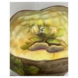 Vintage Noritake Hand Painted Peanut Bowl and Nut Dishes Chip on Rim