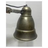Industrial Style Desk Lamp Adjustable Arms Destressed Metal Shade and Base