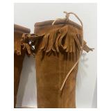 Minnetonka (?) Suede Moccasin Knee High Boots