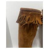 Minnetonka (?) Suede Moccasin Knee High Boots