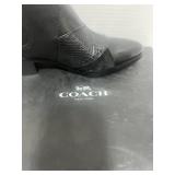 Genuine COACH Size 5M Suffolk Patchwork Black  Boots