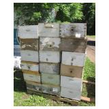 36 Deep Beehive honey Boxes with dr...