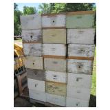 42 Deep Beehive honey Boxes with dr...