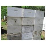 42 Deep Beehive honey Boxes with dr...