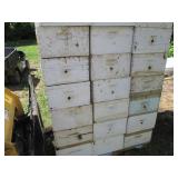 42 Deep Beehive honey Boxes with dr...