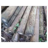 6pcs of round 8 foot green treat po...