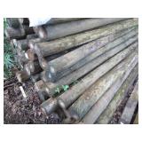 6pcs of round 8 foot green treat po...