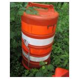 4 Orange Safety cones plus 1 Orange...