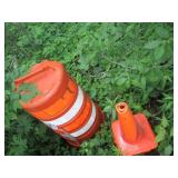 4 Orange Safety cones plus 1 Orange...