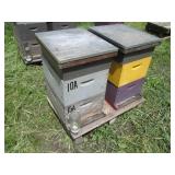 2 Complete 3-Cell Beehive Honey Box...