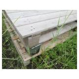 7 Half size wood pallets...
