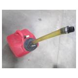 Red 5-gallon 21in racing gas can wi...