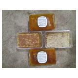 4pc lot of Raw Cut Honeycomb Wafers...