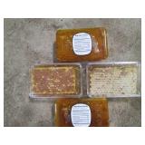 4pc lot of Raw Cut Honeycomb Wafers...