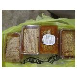 4pc lot of Raw Cut Honeycomb Wafers...