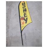 8ft "HONEY" Advertisement Flags wit...