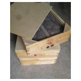 Trio of Insulated Wood Beehive Cove...