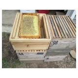 6-Deep Cell Bee Hive Honey Boxes wi...