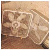 Pair of freestanding box fans