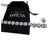 Retail Price $69.00 Invicta Crystal-Style Bracelet With Pouch & Tag