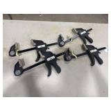 Set of 4 Bar Clamps