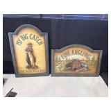 Fishing Themed Wall Signs