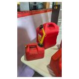 Lot of 3 Red Gasoline Cans