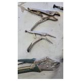 Lot of 5 Locking Pliers