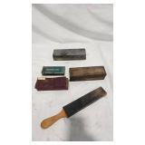 Sharpening Stones & Strop Lot