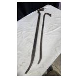 Two Metal Pry Bars
