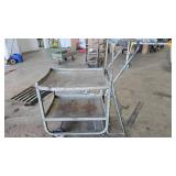 Industrial Metal Cart with Ladder
