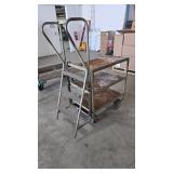 Industrial Utility Cart with Ladder