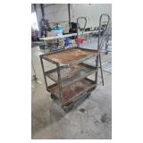 Industrial Utility Cart with Ladder