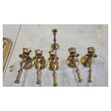 Brass Candle Holders Lot