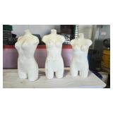 Three Female Torso Mannequins