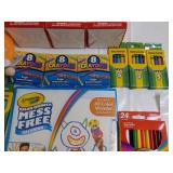 Squishie Toys, Crayons, Colored Pen...