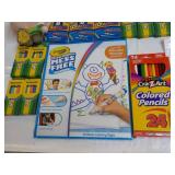 Squishie Toys, Crayons, Colored Pen...