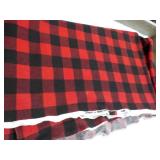 60 x 96" Red/Black Soft Material...