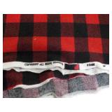 60 x 96" Red/Black Soft Material...